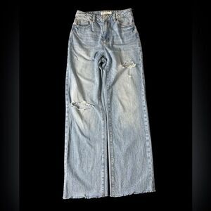 Womens Garage Denim Jambe large wide leg Size 3 pants